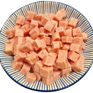assiette de Dés de jambon blancs